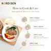 Kordisen Nonstick Ceramic Frying Pan Set, 3 Piece Ceramic Skillet