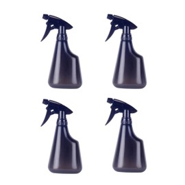 Cricket 4-Pack H2O Water Spray Bottle for Hair Mist Salon Style Spray Bottles Plastic, Hairstylist Barber Styling Supplies and Accessories, 15.7 oz, Black, 4PK, Value Set