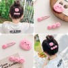 Miry Pink Cerdito Pinza Pelo Pig Set De 3 Cabello