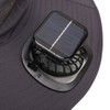 Solar Fan Hat Large Brim Quick Dry Breathable 3 Speeds