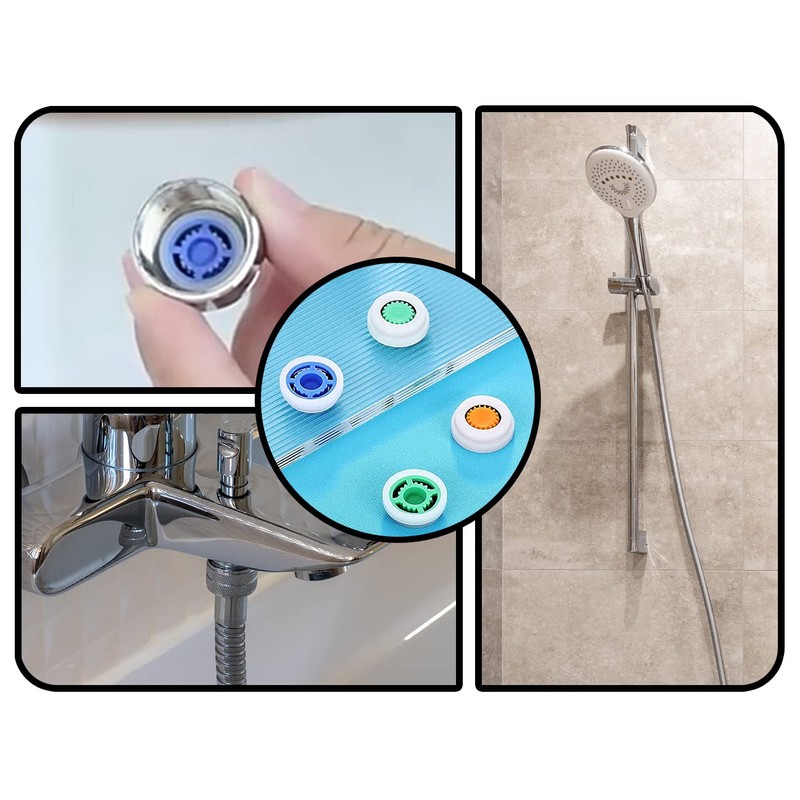 ZoeTekway 8-Piece Water Saver for Shower Flow Limiter Set, Shower