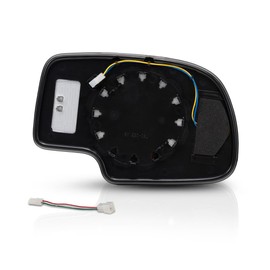 For GMC Sierra 1500/3500 2003-2006 Mirror Glass Driver Side Heated With Backing Plate With Turn Signal Light | Non-Towing Non-Dimming All Cab Types | Includes 2007 Classic | 88944391 | GM1324102