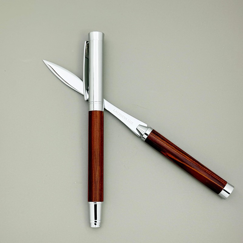 LACHIEVA LUX Rosewood Rollerball Pen with Letter Opener,Nice Gift for