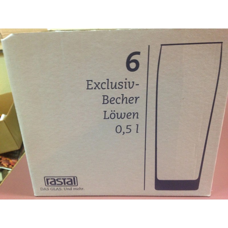 rastal New Rastal Spaten 0.5 Liter Beer Glass Lot of