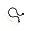 sourcing map Twist Lock Cable Ties Nylon U Shape Space