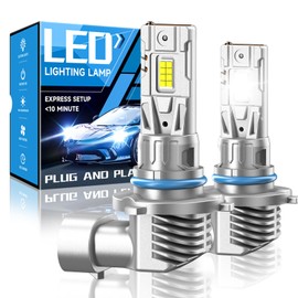 ZSTOPCL 9005 Fog Light Bulbs or DRL, 700% Brighter Fanless H10 9145 Fog Lamp Replacement, 6000K Cool Wihte, Real 1:1 Mini Size Design, Plug and Play, Pack of 2