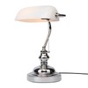 FIRVRE Bankers Lamp White Shade, Bankers Desk Lamp Library Lamp
