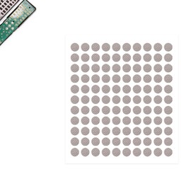 Remote Control, Contact Repair, Conductive Rubber, Round Shape, 0.2 inch (6 mm) x 1 Piece (110 Pieces), Double-Sided Conductive Tape, Remote Control, Remote Control, Handle Button Repair, For