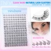 Wispy Lash Clusters Natural Eyelash Clusters Clear Band Cluster Eyelash