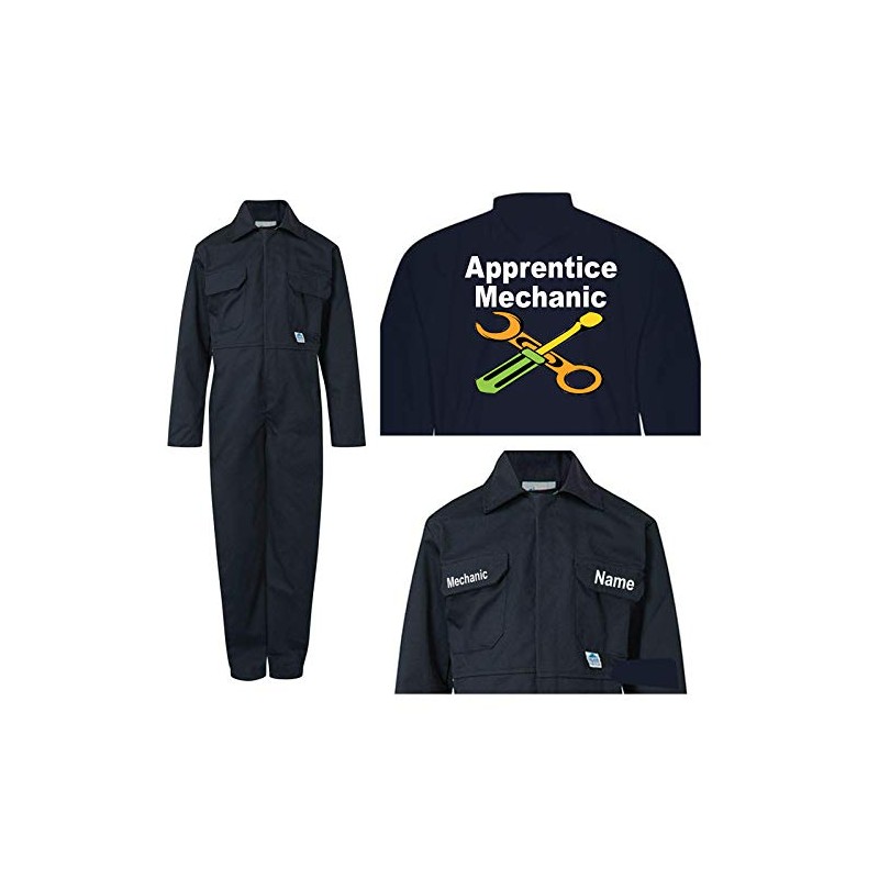 Kids childrens boiler suit overalls coveralls customise apprentice mechanic