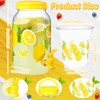 Umigy 1 Gallon Lemon Plastic Drink Dispenser with 100 Pcs