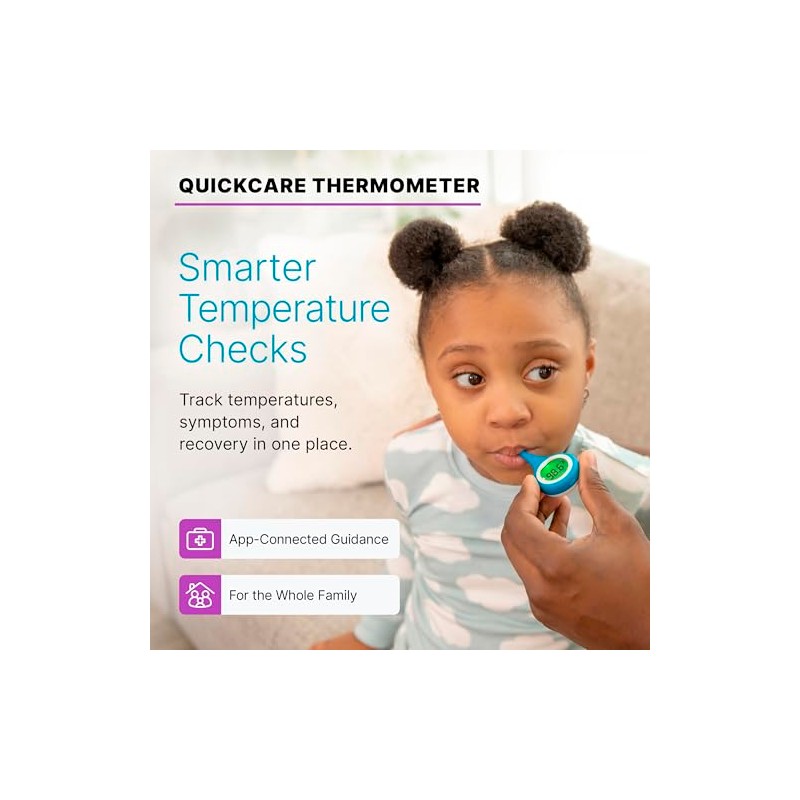 Kinsa QuickCare Smart Digital Thermometer for All Ages