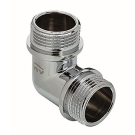 Chrome Plated Brass Male Elbow Pipe Fitting Connection MxM 1/2"