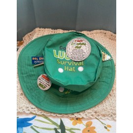 Amscam Special  Golfer’s Lucky Survival Green Bucket Hat Funny Irish Nwt