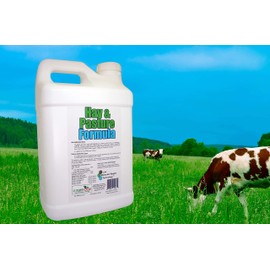 Hay & Pasture Formula by GS Plant Foods- Organic Pasture Fertilizer with Humic Acid & Fulvic Acid (5 Gallon) - Pasture Grass Formula for Higher Yields and Healthier Animals