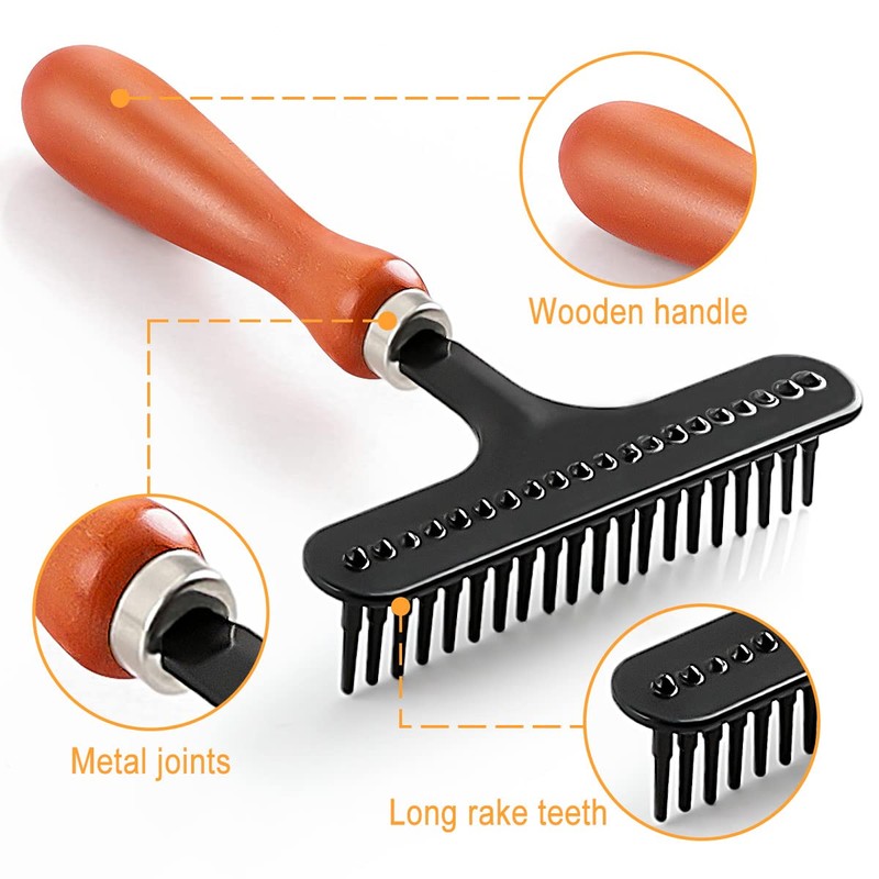 Astfys Hand Held Carpet Rake, Making Carpets Fluffy Again, Clean