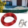 150ft Pool Cover Cable with Rustproof Aluminum Winch for Above