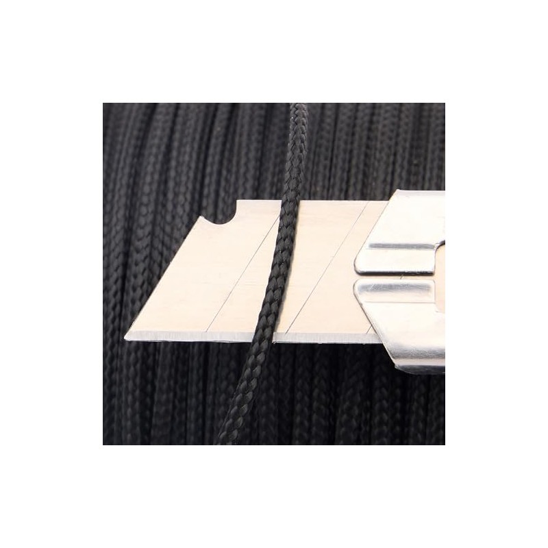 Braided Polypro Rope Black Diameter 1.5mm Spool 100m - Outdoor