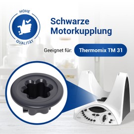 VIOKS Motor Coupling Diameter 46 mm Replacement for Vorwerk Coupling for Food Processor Thermomix TM31 & Vorwerk Thermomix Accessories, TM 31 Spare Parts