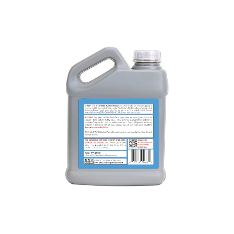 AL-NEW Anodized Aluminum Cleaner | Retail & Commercial Cleaner Perfect