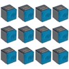 Kichvoe 12pcs Pool Cue Chalk Set, Deep Green, 2.5cm Pool