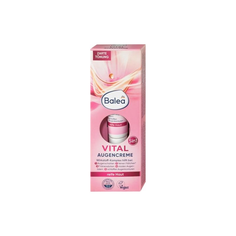 Balea Vital 5-in-1 anti-fatigue eye cream, 1 x 15 ml
