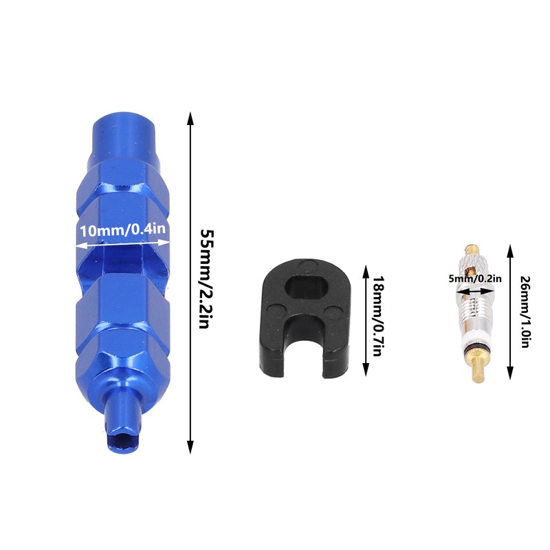 10PCS Bike Valve Core Remover Tool Kit Repair Set French