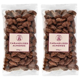Veggy Duck - Caramelised Almonds (200g, Pack of 2) - Sweet & Crunchy | Artisan Production | Made in Italy