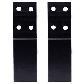 2 Pcs Bed Frame Legs Replacement Parts Bed Feet Furniture Support Leg Reinforcement Kit for Wooden Beds Table Cabinet Sofa Bolt-On Direct Replacement Straight Leg Replace Part Not Plastic Black 5inch