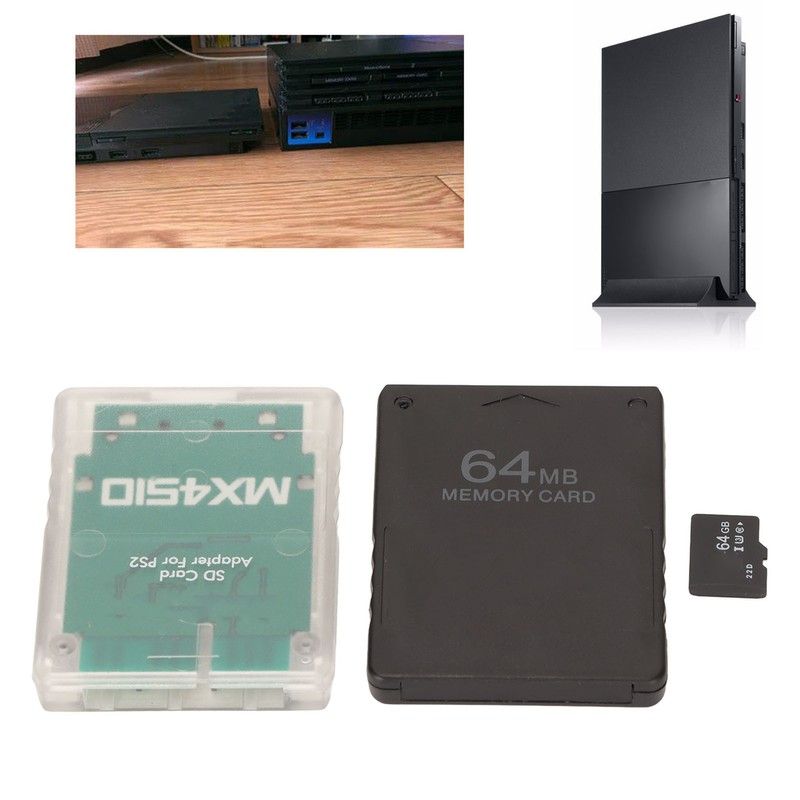 Memory Card Reader Stable Replacement Memory Card Adapter with 64G