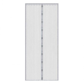 Magnetic Velcro Fine Mesh Color Mosquito Net for Ventilation (100x220cm) Gray
