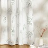XTMYI Short Bathroom Curtains for Small Window,80% Blackout Watercolor Eucalyptus