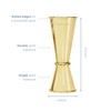 UBERSTAR Double Jigger Spirit Measure Gold | 25ml/50ml | Measuring