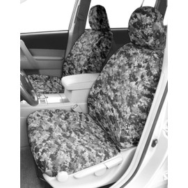 CalTrend Front Buckets Seats, Camouflage Seat Covers for 2010-2011 Toyota FJ Cruiser Urban Urban Insert and Trim