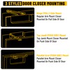 TITAN STRIKE Heavy Duty Automatic Door Closer with Hold Open,