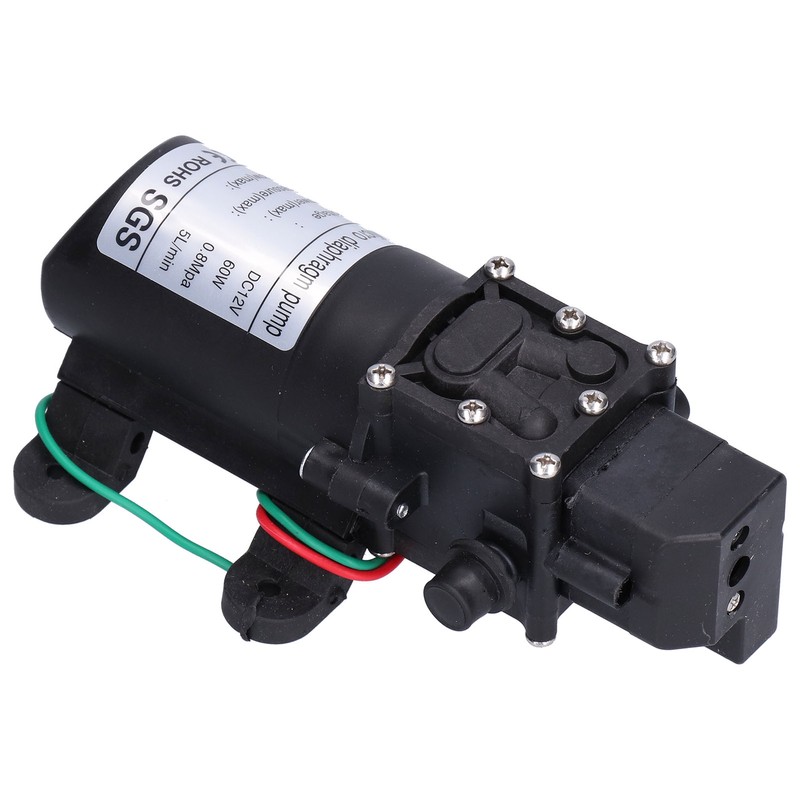 12V Water Pressure Diaphragm Pump 60W Self Priming Booster Sprayer