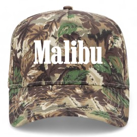 Malibu Vintage Trucker Hat | Premium Snapback Baseball Hat for Men & Women (US, Alpha, One Size, Camo)