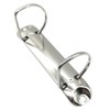 Pack of 5 2 Ring Binder Mechanism, D-shaped Metal Clip,