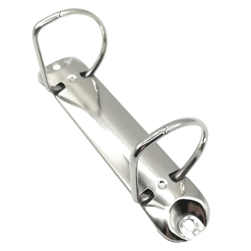 Pack of 5 2 Ring Binder Mechanism, D-shaped Metal Clip,