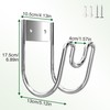 Josmimic Stainless Steel Garden Hose Holder - Silver SS304 Water