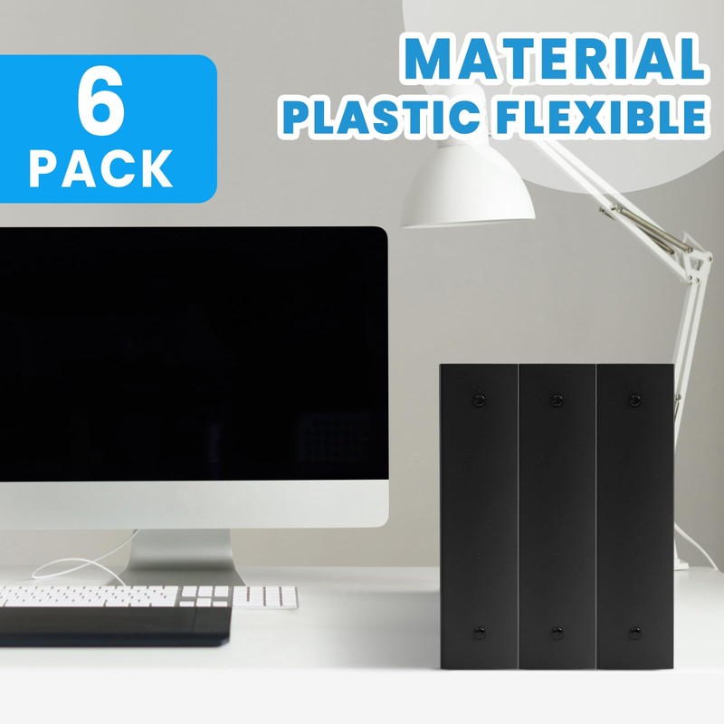 Henoyso 6 Pcs 2 Inch Mini 3 Ring Binders with