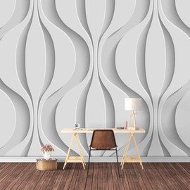 SIGNFORD Wall Mural 3D View Pattern Removable Wallpaper Wall Sticker for Bedroom Living Room - 100x144 inches