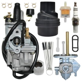 LT50 Carburetor For SUZUKI LT50 LT 50 JR50 LT-A50 Quadrunner Carb 1984-1987 with Air Filter Fuel Valve Petcock