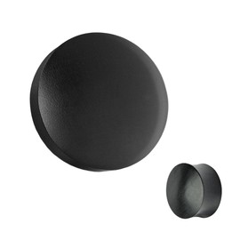 Pair (2PCS) BLACK ARENG WOOD PLUGS Double Flare Gauges Organic Ear Tunnels 9307 (9/16" (14MM))