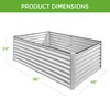 Best Choice Products 8x4x2ft Outdoor Metal Raised Garden Bed, Deep