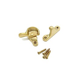 Window Sash Latch Polished Cast Solid Brass – Lacquered - Premium Quality Surface Mount Latch Antique Furniture Cabinet Latch Boat Marine Latch Nautical Latch Table Latch