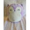 Kellytoy Squishmallow Sydnee The Squirrel 12” Purple Plush Rainbow Tail,