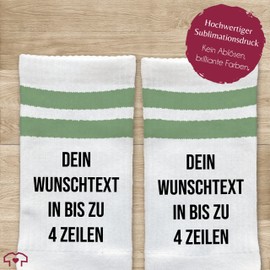 Geschenk mit Namen personalisiert by Shirtracer - Socks of your choice of text, tennis socks, your text, printed tennis socks, 08 Pastel Mint