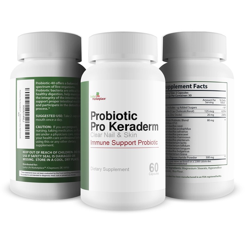 Probiotic Pro Keraderm - Probiotic Immune Support – Targeted Nail