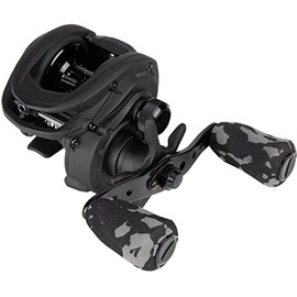 Abu Garcia MAX X BLACK OPS Casting Reel, Fishing Reel, Low Profile Baitcast Reels, Predator Fishing, Pike, Perch, Zander, Unisex, Black, LP | Left Hand